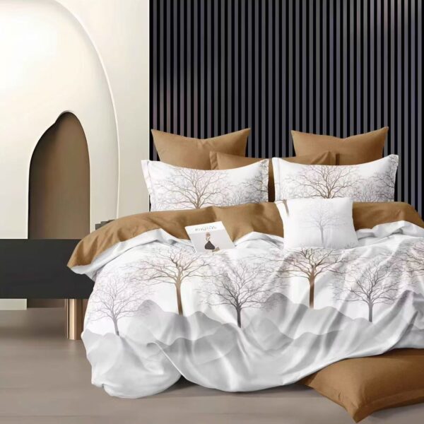 Fall Snowy Winter 6Pcs Bedcover Set