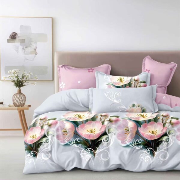 Heavenly Pink Beauty 6Pcs Bedcover Set