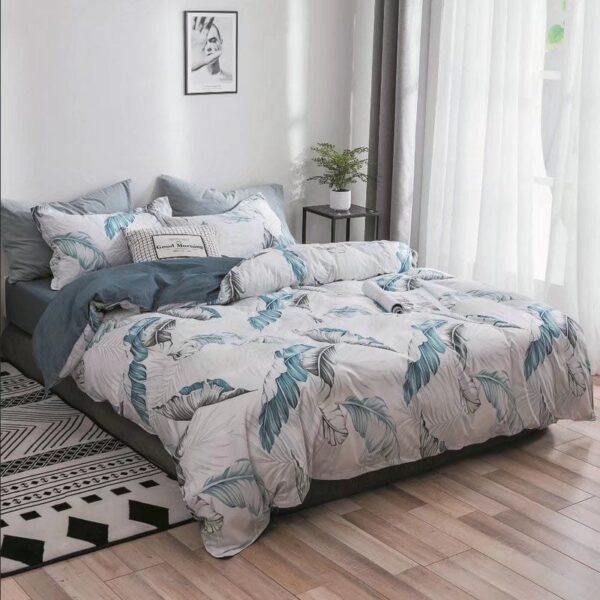 Skies Floral Feathers 6Pcs Bedcover Set