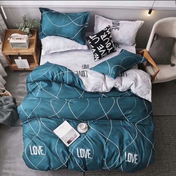 Love Pattern Heart 6Pcs Bedcover Set