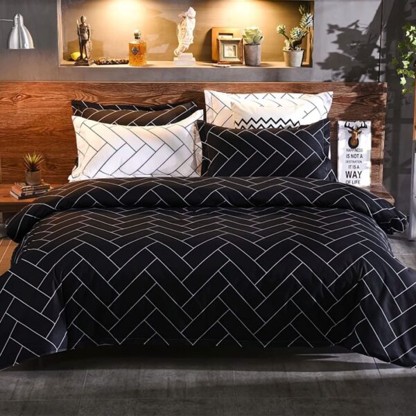 Zig Zag Pattern 6Pcs Bedcover Set
