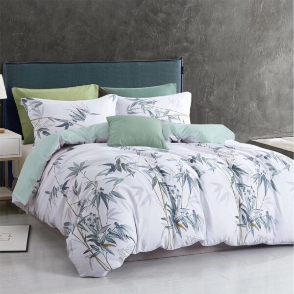 Feathers Fall White 6Pcs Bedcover Set