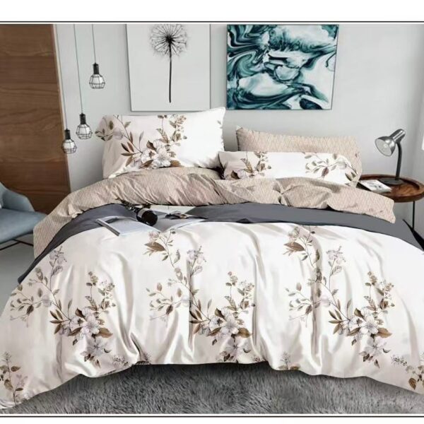 Light Leaf Pattern 6Pcs Comforter Set