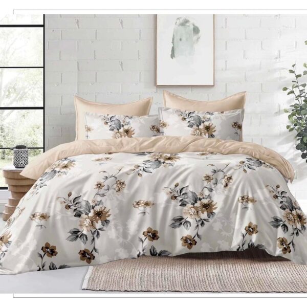 Light Gracefull Floral Pattern 6Pcs Comforter Set