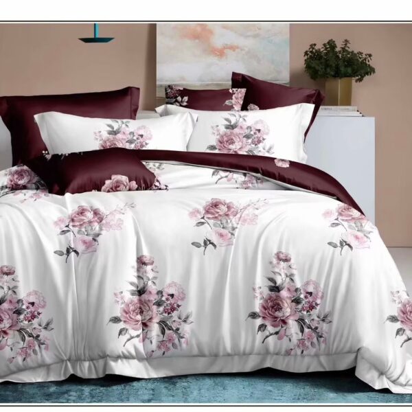 Dual Meron Floral Pattern 6Pcs Comforter Set