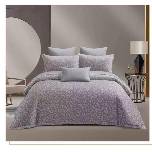 Minimal Lilac Punch Pattern 6Pcs Comforter Set