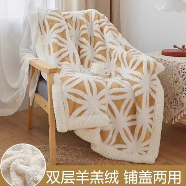 Yellow King Blanket Premium Quality Wool Material