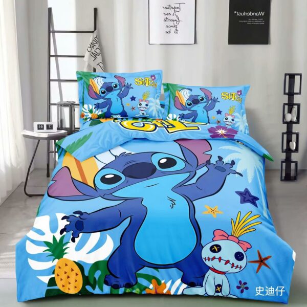 Stitch Cartoon Kids 3 Pcs Comforter Set