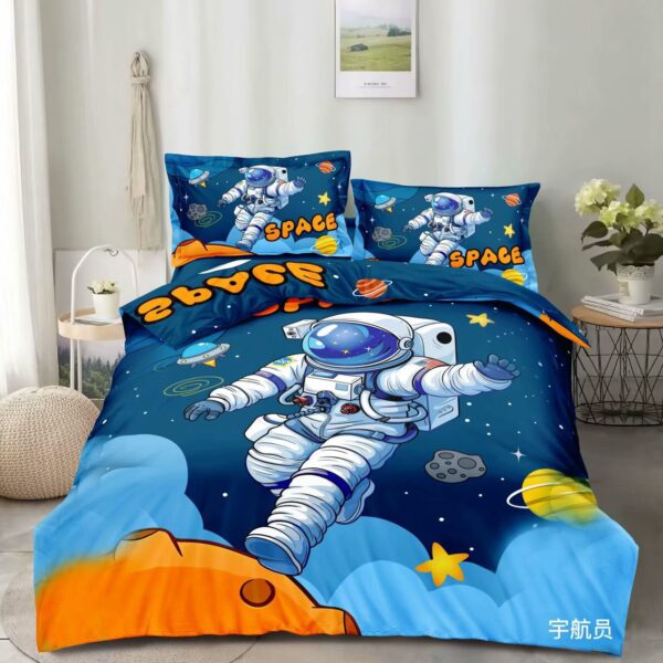 Space Cartoon Kids 3 Pcs Comforter Set