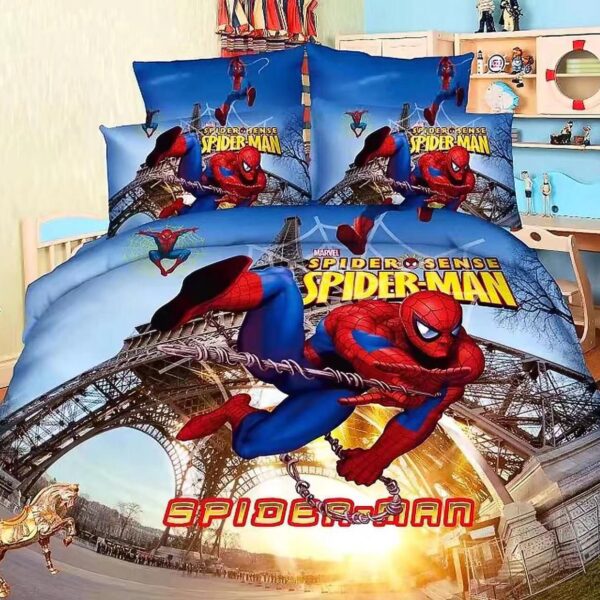 Aifel Spider ManCartoon Kids 3 Pcs Comforter Set