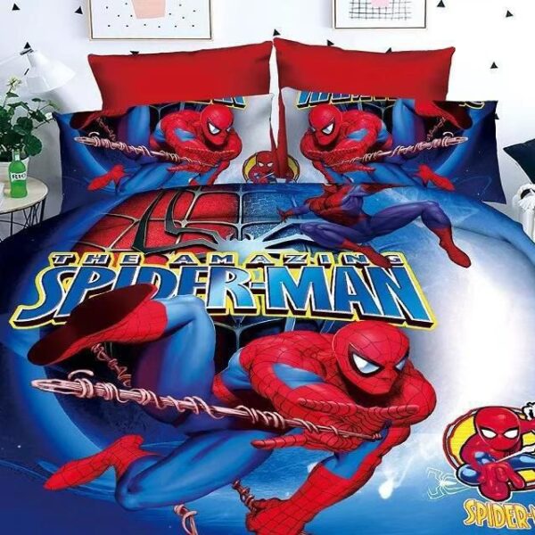 Amazing Spider Man Cartoon Kids 3 Pcs Comforter Set