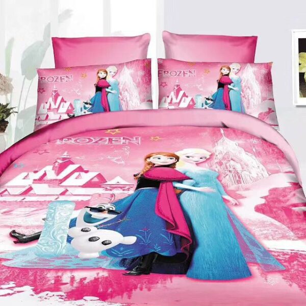Frozen Lifestyle Cartoon Kids 3 Pcs Comforter Set
