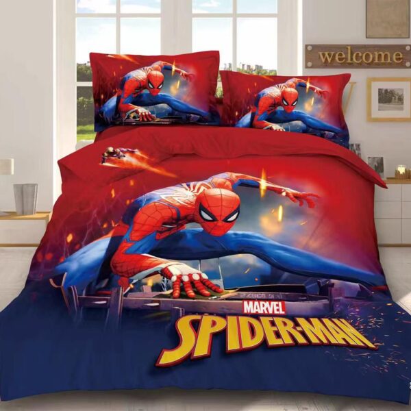 Marvel Spider Man Cartoon Kids 3 Pcs Comforter Set